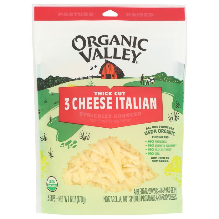 ORGANIC VALLEY: 3 Cheese Italian, 6 oz