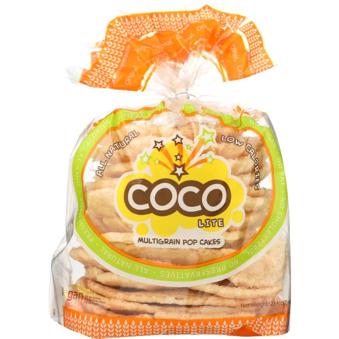 COCO LITE: Multigrain Pop Cake Original, 2.64 oz