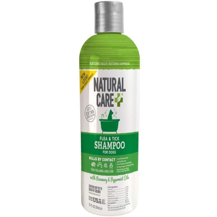NATURAL CARE: Shampoo Flea Tick, 12 fo