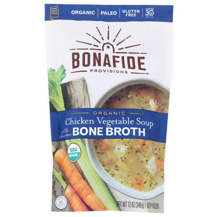 BONAFIDE: Chicken Vegetable Soup, 12 oz