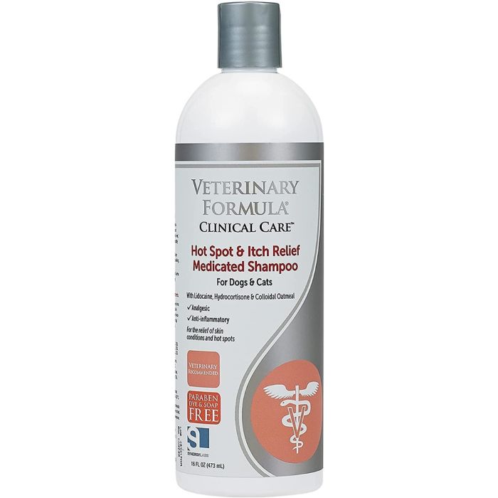 VETERINARY FORMULA CLINICAL CARE: Shampoo Pet Med Hot Spot, 16 oz