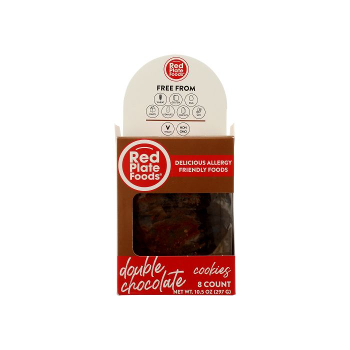 RED PLATE FOODS: Cookies Dbl Chocolate 8Ct, 10.5 oz
