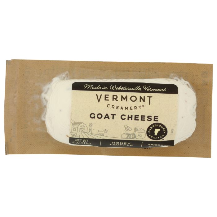 VERMONT CREAMERY: Honey Truffle Goat Cheese, 4 oz