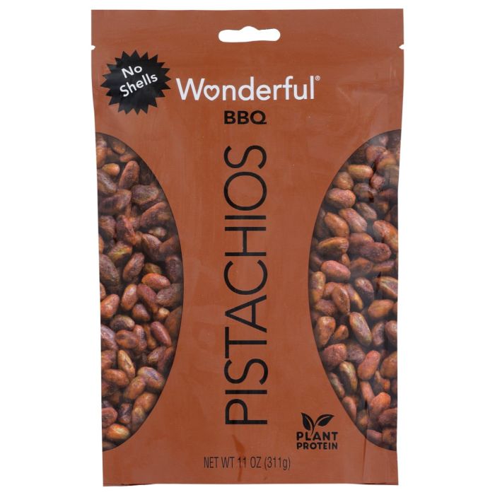 WONDERFUL PISTACHIOS: BBQ No Shells, 11 oz