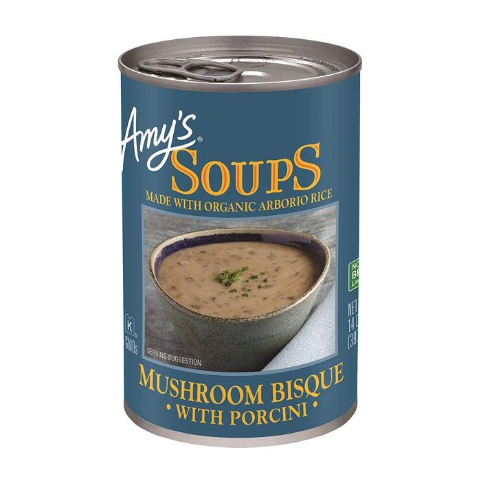 AMYS: Soup Mushroom Bisque, 13.8 oz