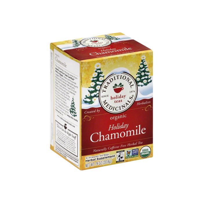 TRADITIONAL MEDICINALS: Tea Holiday Chamoml*Nrs*, 16 bg