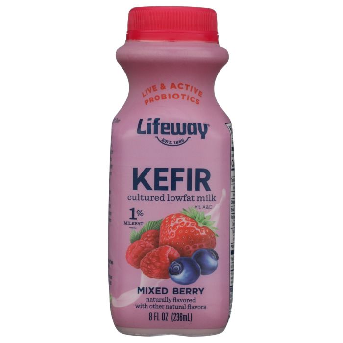 LIFEWAY: Low Fat Mixed Berry Kefir, 8 fo
