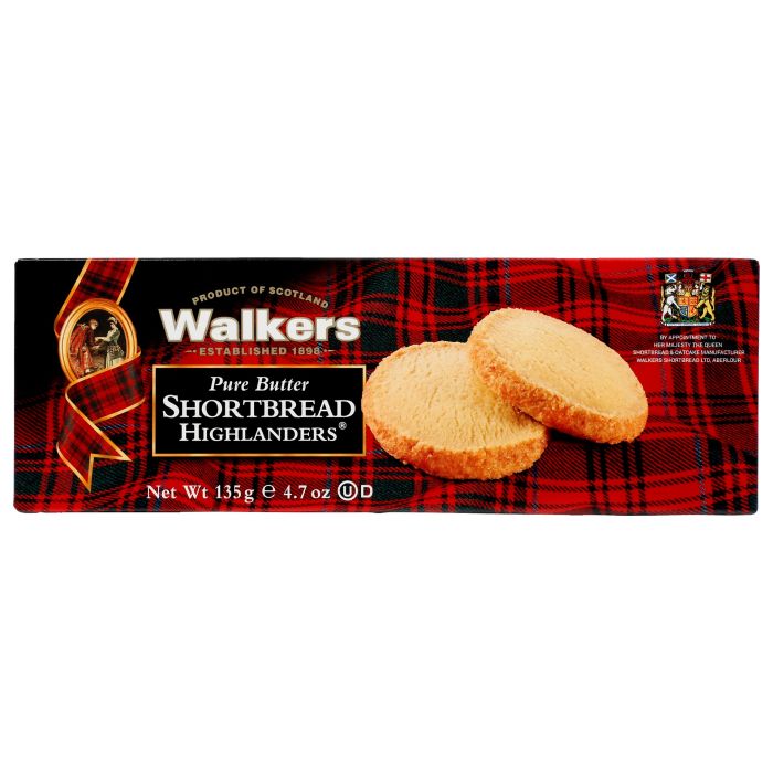 WALKERS: Pure Butter Shortbread Highlanders, 4.7 oz