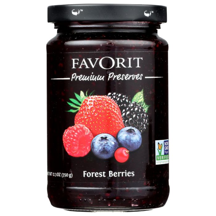 FAVORIT: Preserve Forest Berry, 12.3 oz