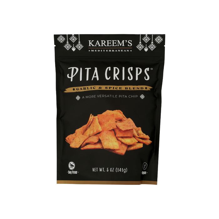 KAREEMS MEDITERRANEAN: Pita Crisps Garlic And Spice Blend, 5 oz