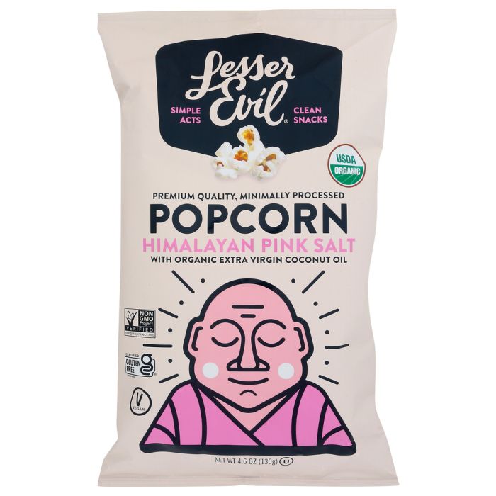 LESSER EVIL: Buddha Bowl Himalayan Pink Popcorn, 4.6 oz