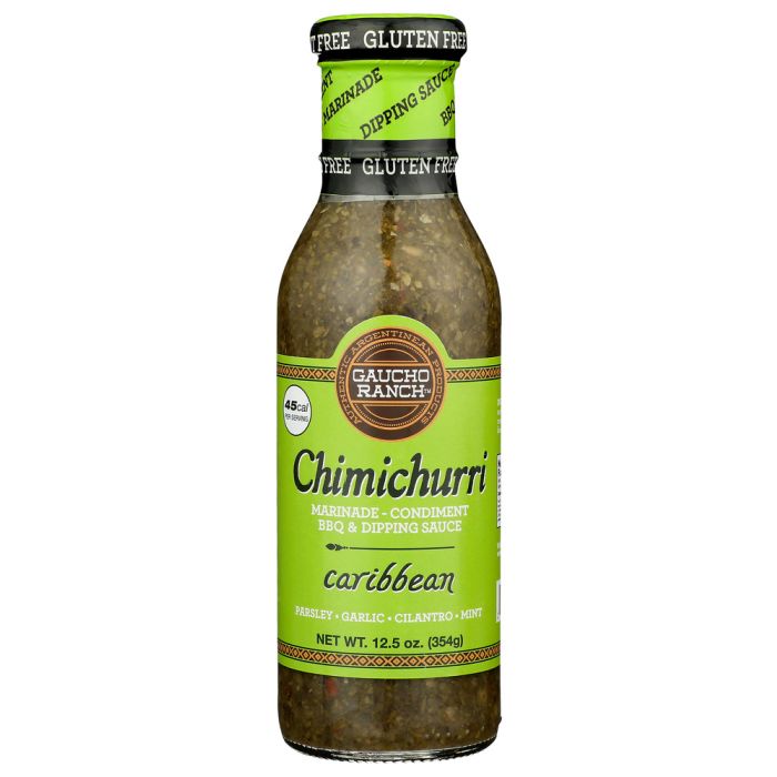GAUCHO RANCH: Chimichurri Caribbean Sauce, 12.5 oz