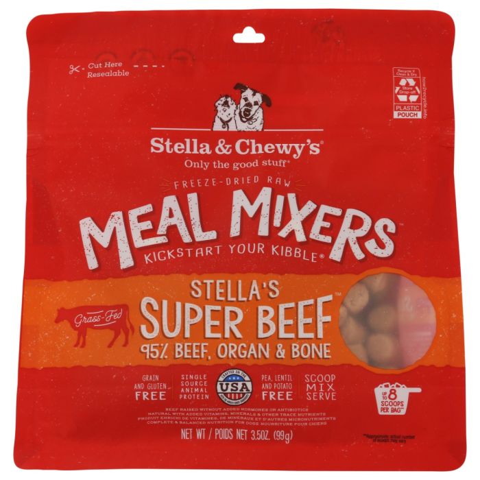 STELLA AND CHEWYS: Stella’s Super Beef Meal Mixers for Dogs, 3.5 oz