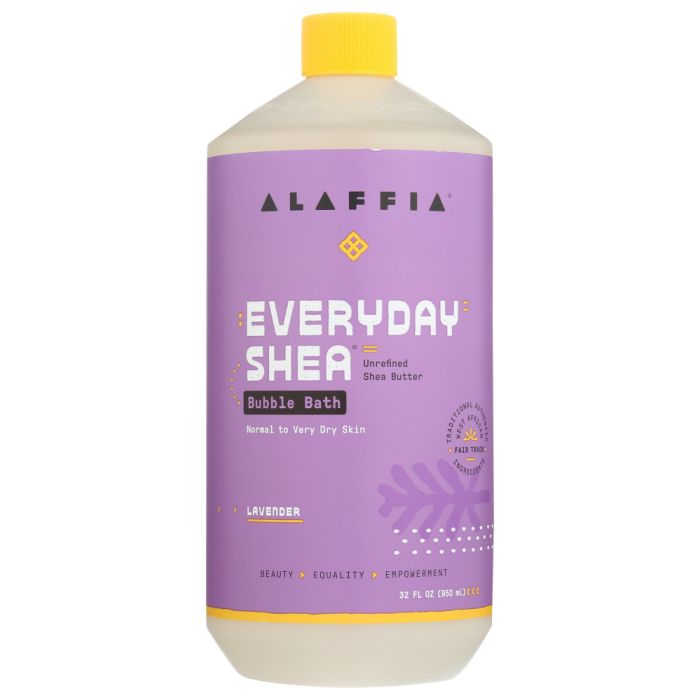 ALAFFIA: Everyday Shea Bubble Bath Lavender, 32 fo