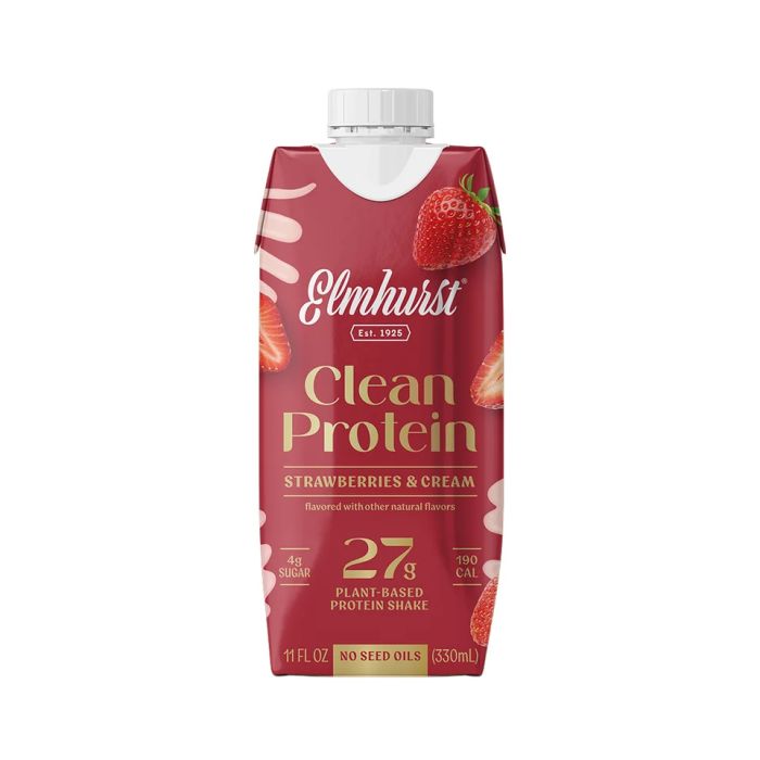 ELMHURST: Clean Protein Strawberries And Cream, 11 fo