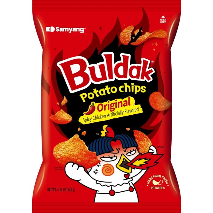 SAMYANG: Buldak Original Potato Chips, 4.23 oz