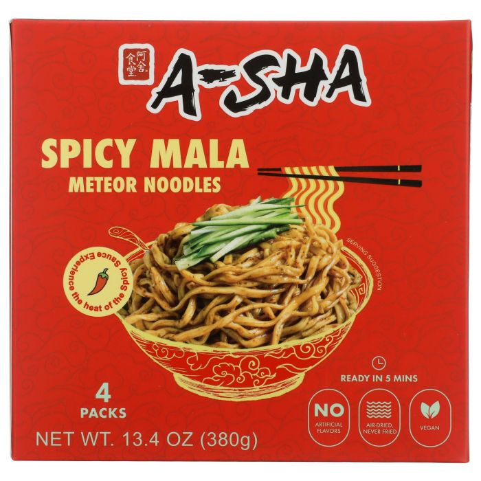 A-SHA: Noodles Spicy Mala Meteor, 13.4 oz