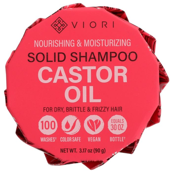 VIORI: Castor Oil Shampoo Bar, 3.17 oz