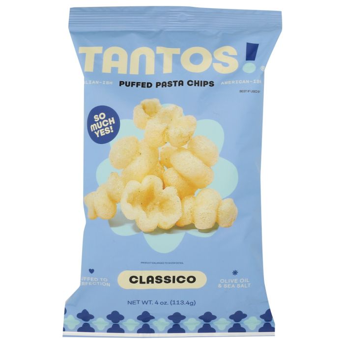 TANTOS: Classico Puffed Pasta Chips, 4 oz