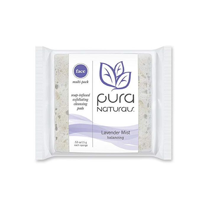 PURA: Face Soap-Infused Sponge Lavender Mist, 1.59 oz