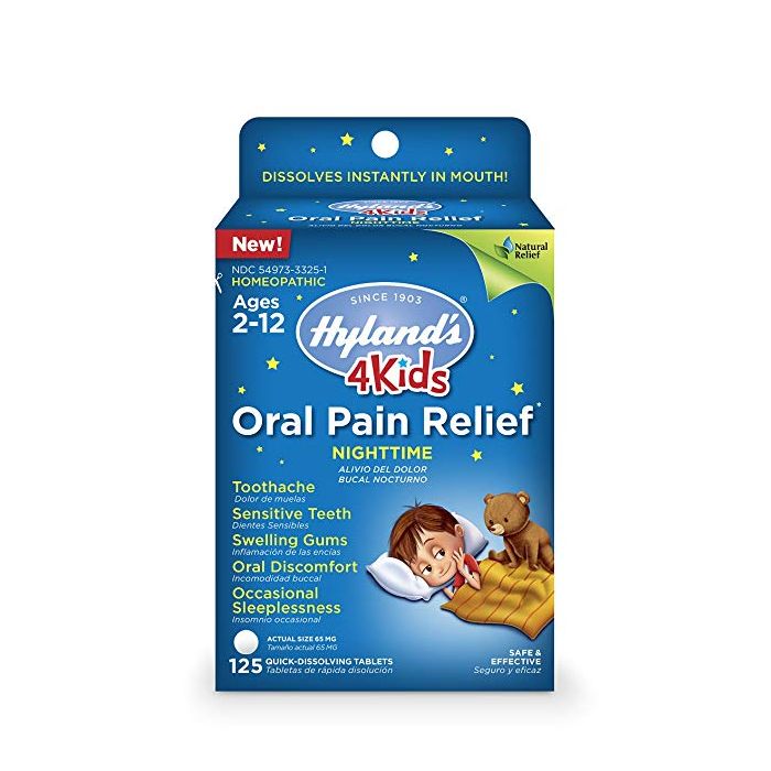 HYLAND: 4 Kids Oral Pain Nighttime, 125 tb
