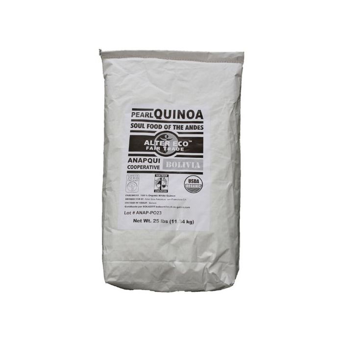 ALTER ECO: Organic Pearl Quinoa, 25 lb