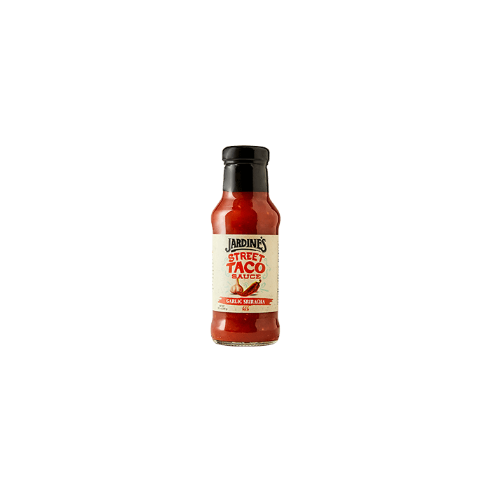 JARDINES: Garlic Sriracha Street Taco Sauce, 10.5 fo