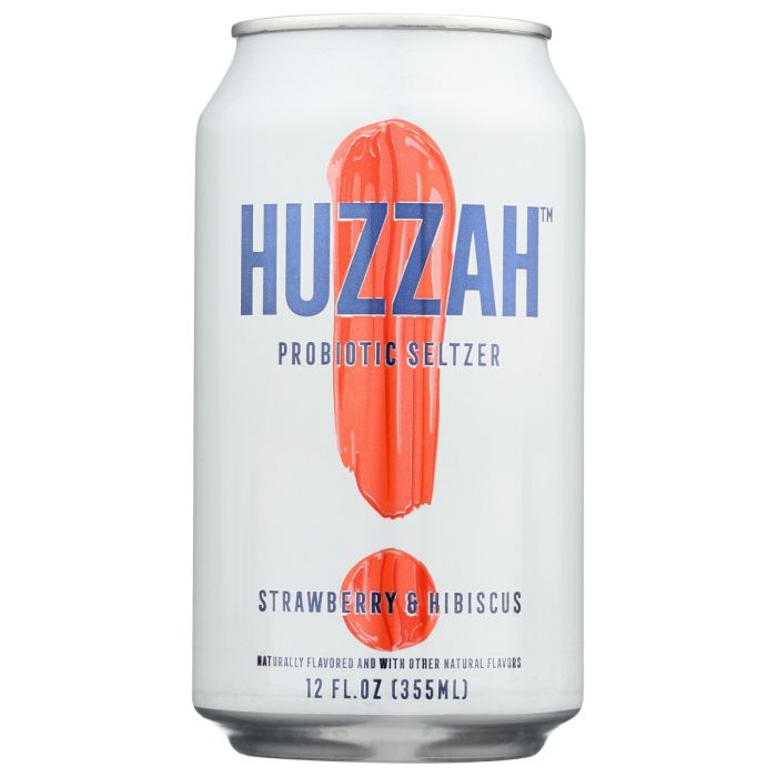 HUZZAH: Seltzer Strwberry Hbiscus, 12 FO