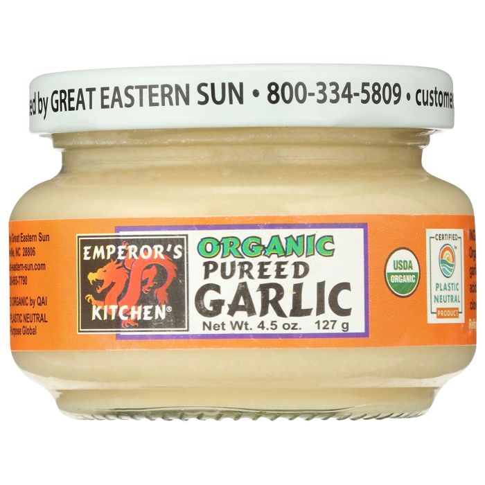 EMPERORS KITCHEN: Organic Pureed Garlic, 4.5 oz