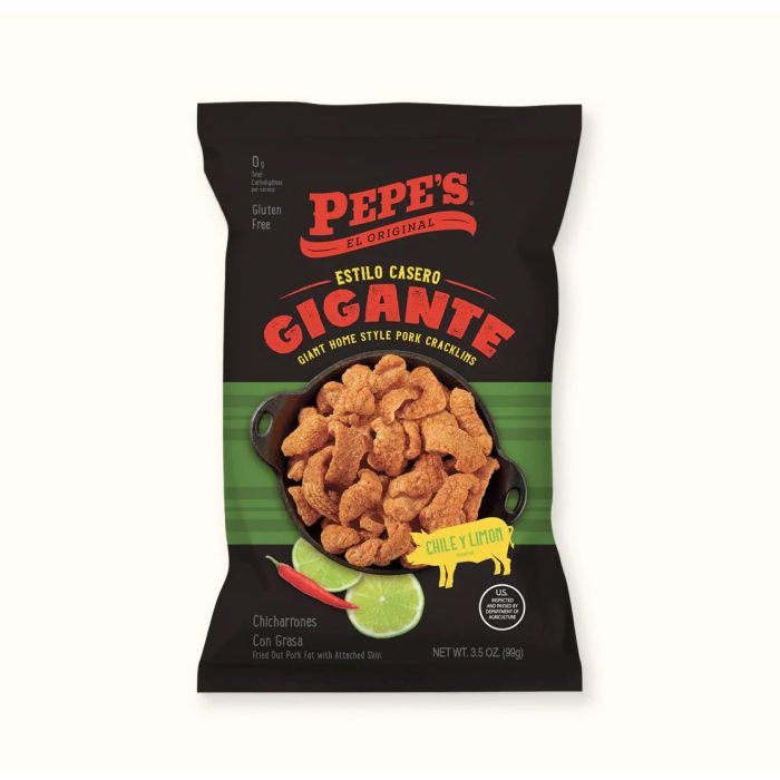 PEPES EL ORIGINAL: Chile And Lime Gigante Cracklins, 3.5 oz