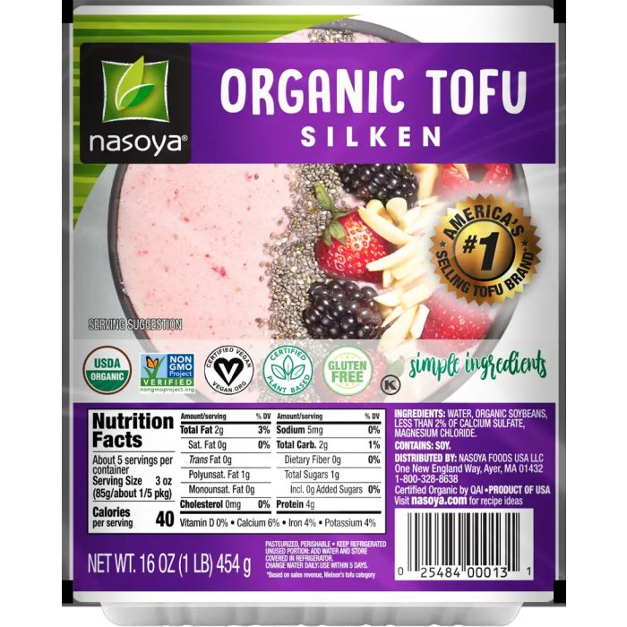 NASOYA: Organic Silken Tofu, 16 oz