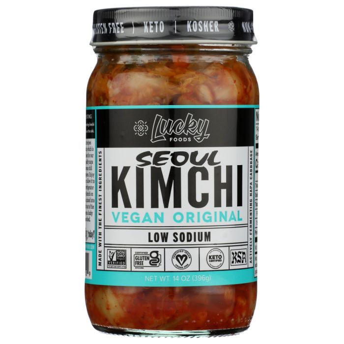 LUCKY FOODS: Vegan Original Seoul Kimchi, 14 oz