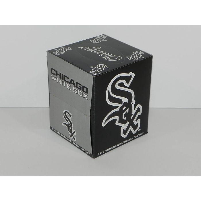 SPORTS TISSUES: Tissue Cube Mlb Chic Wht Sox, 1 ea