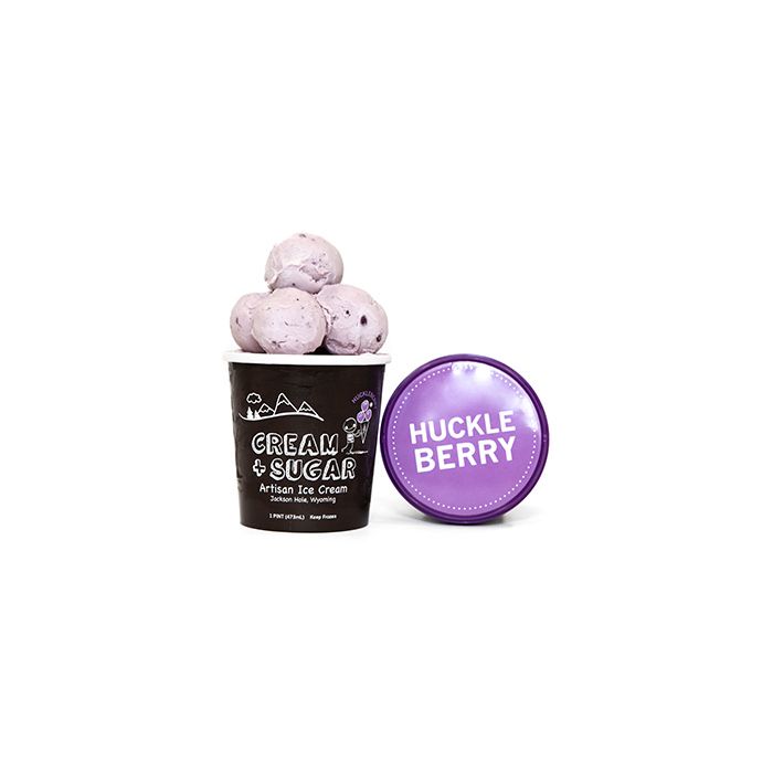 CREAM AND SUGAR: Ice Cream Huckleberry, 16 oz