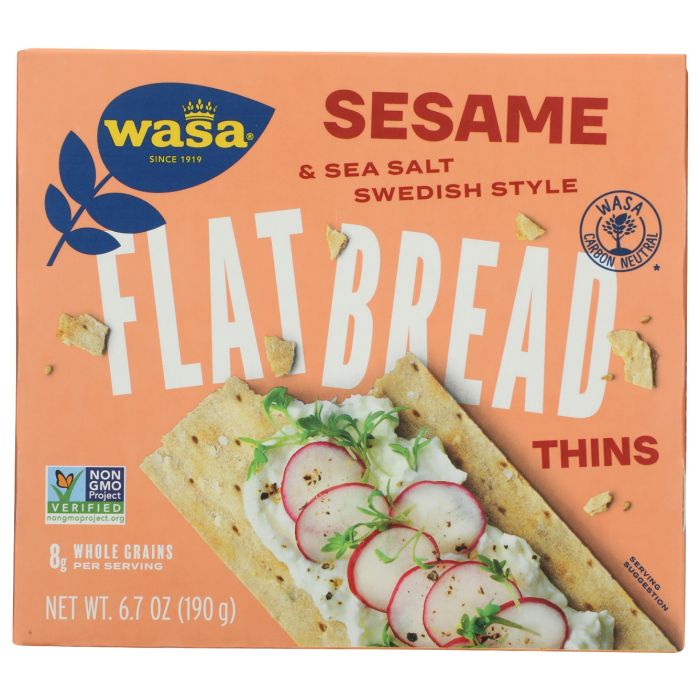 WASA: Thins Sesame Flatbreads, 6.7 oz