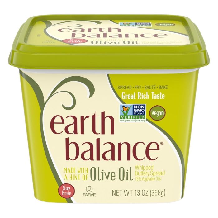 EARTH BALANCE: Natural Buttery Spread made with Olive Oil, 13 oz