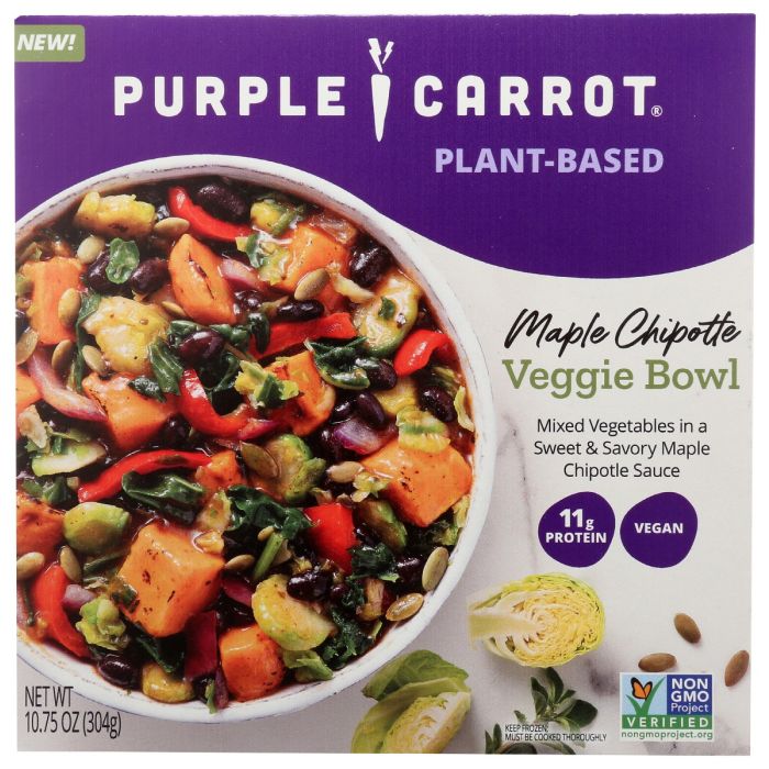 PURPLE CARROT: Bowl Veggie Maple Chipotl, 10.75 oz
