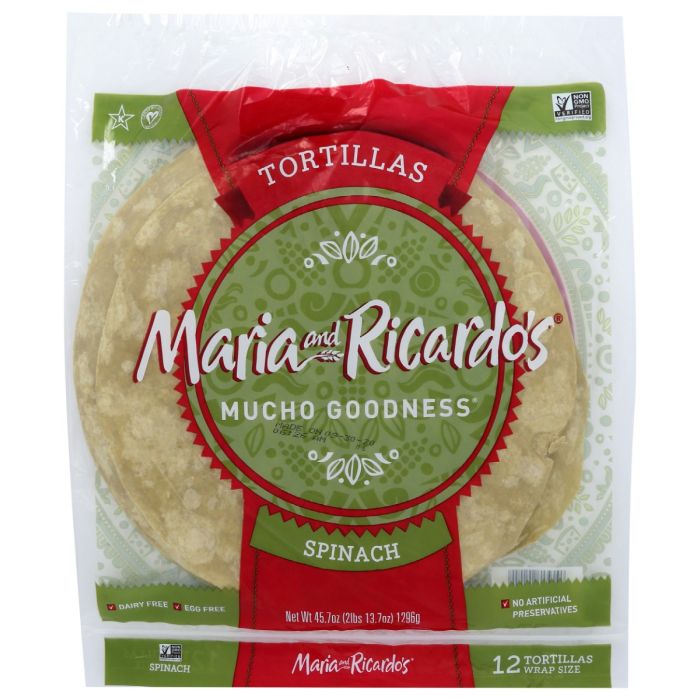 MARIA & RICARDOS: All Natural Spinach Wraps, 45.7 oz