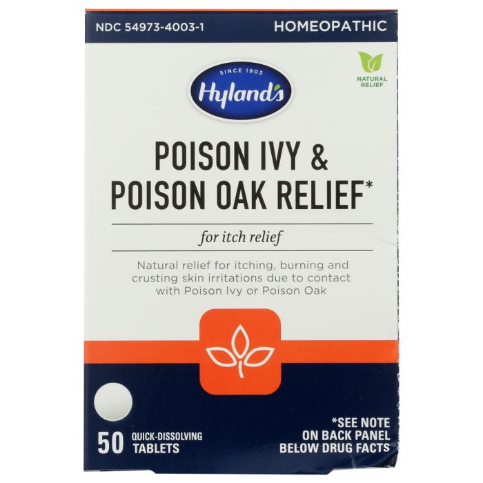 HYLANDS: Poison Ivy & Poison Oak Relief, 50 tb
