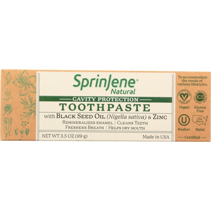 SPRINJENE: Toothpaste Cavity Protection, 3.5 oz