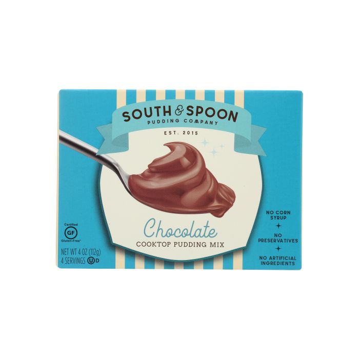 SOUTH AND SPOON: Pudding Mix Chocolate, 4 OZ