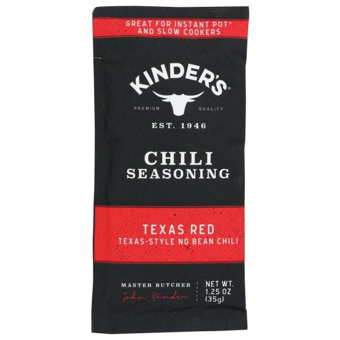 KINDERS: Seasoning Texas Red Chili, 1.25 OZ