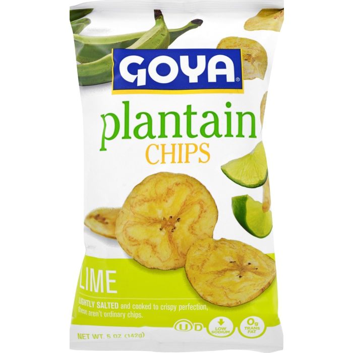 GOYA: Plantain Chips Lime, 5 oz