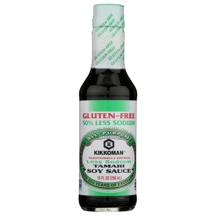 KIKKOMAN: Sauce Less Sodium Tamari Gluten Free, 10 oz