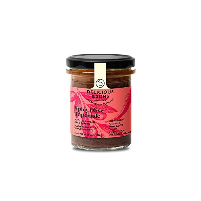 DELICIOUS AND SONS: Spread Spicy Black Olive, 6.35 oz