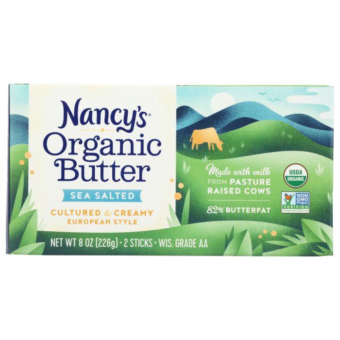 NANCYS: Organic Butter Sea Salted, 8 oz