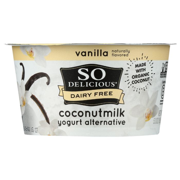 SO DELICIOUS: Vanilla Coconut Milk Yogurt Alternative, 5.3 oz