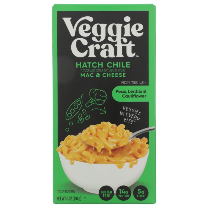 VEGGIECRAFT: Hatch Chile Mac & Cheese Plus Protein, 6 oz