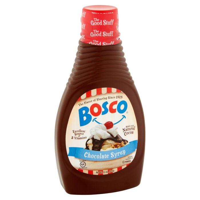 BOSCO: Syrup Chocolate, 15 oz