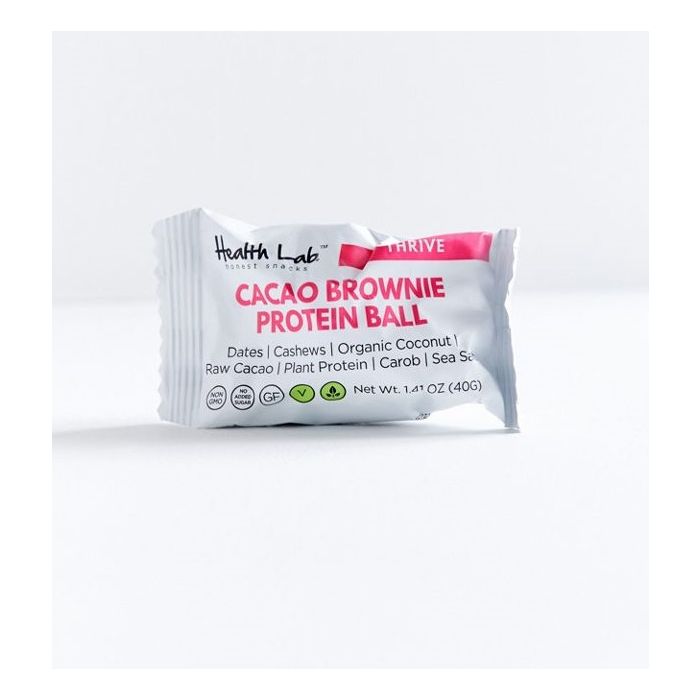 HEALTH LAB: Cacao Brownie Protein Balls, 1.41 oz